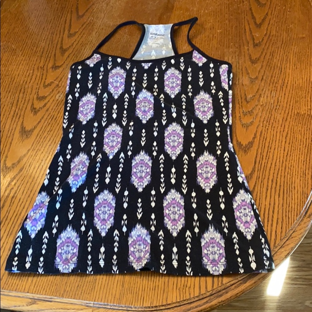 Garage racerback tank top size small